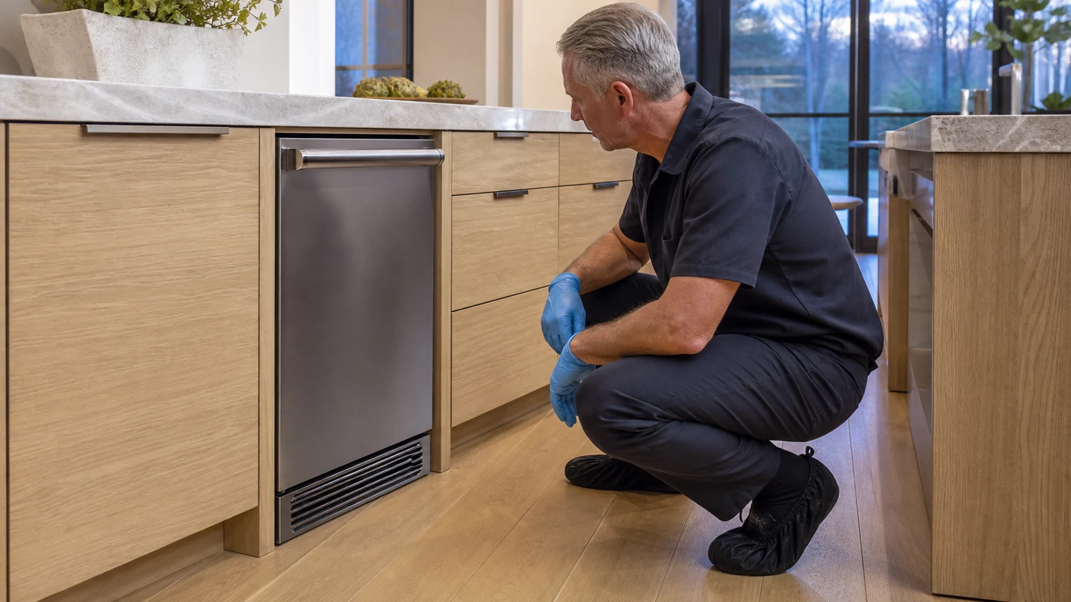 Undercounter ice maker diagnostic visit in Weston